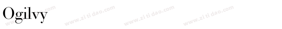Ogilvy Bold Italic字体转换